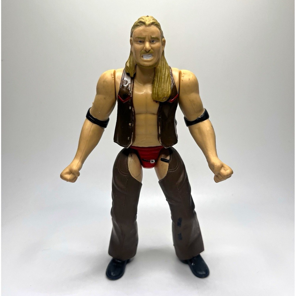 WWF Justin Hawk Bradshaw Series 4 Bad Boys BCA Wrestling Figure Brown Vest